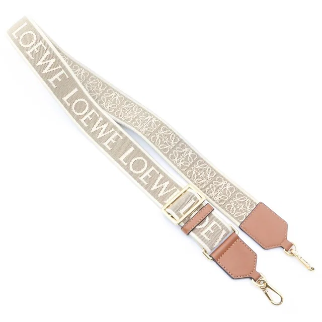 Loewe Anagram Shoulder Strap Brown Beige Gold in Brown from The Reluxe