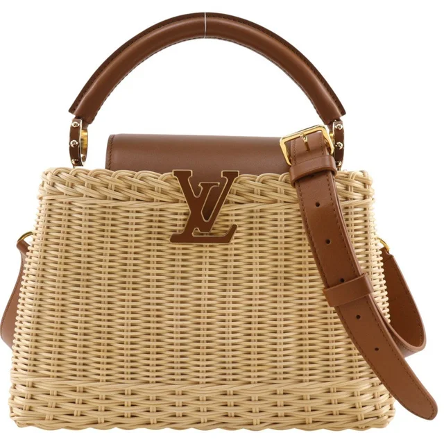 Louis Vuitton Wicker Capucines BB in Brown Raffia from Blue Spinach
