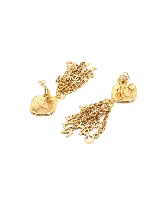 Chanel Fringe Clip-on Earrings from A Retro Tale, photo 2 of 3