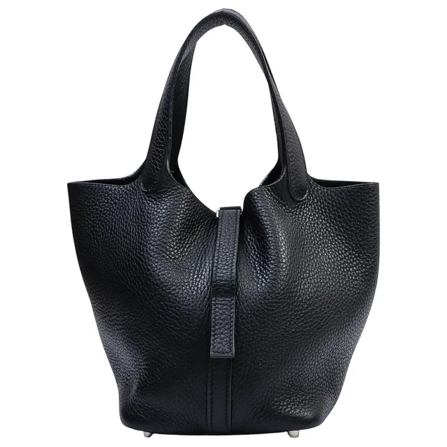 Hermès 2006 Picotin PM Black in Black Clemence leather from VINTAGE QOO TOKYO