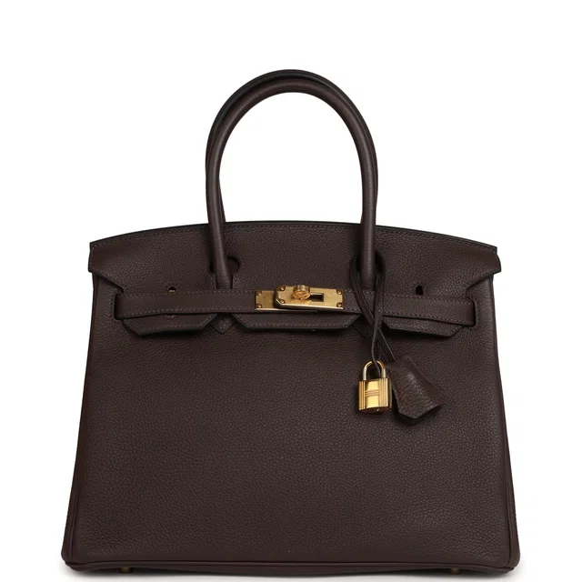 Hermès Birkin 30 Chocolate Togo Gold Hardware in Brown Togo leather from Madison Avenue Couture