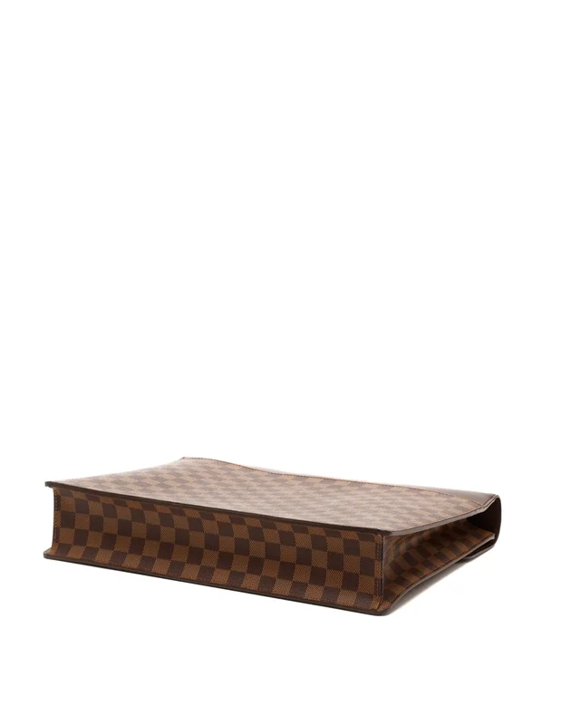 Louis Vuitton Damier Ebene Altona GM Briefcase in Brown Canvas from A Retro Tale, photo 5 of 8