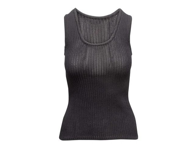 Black Balenciaga Nylon Knit Tank Top Size FR 40 in Black Nylon from Designer Revival