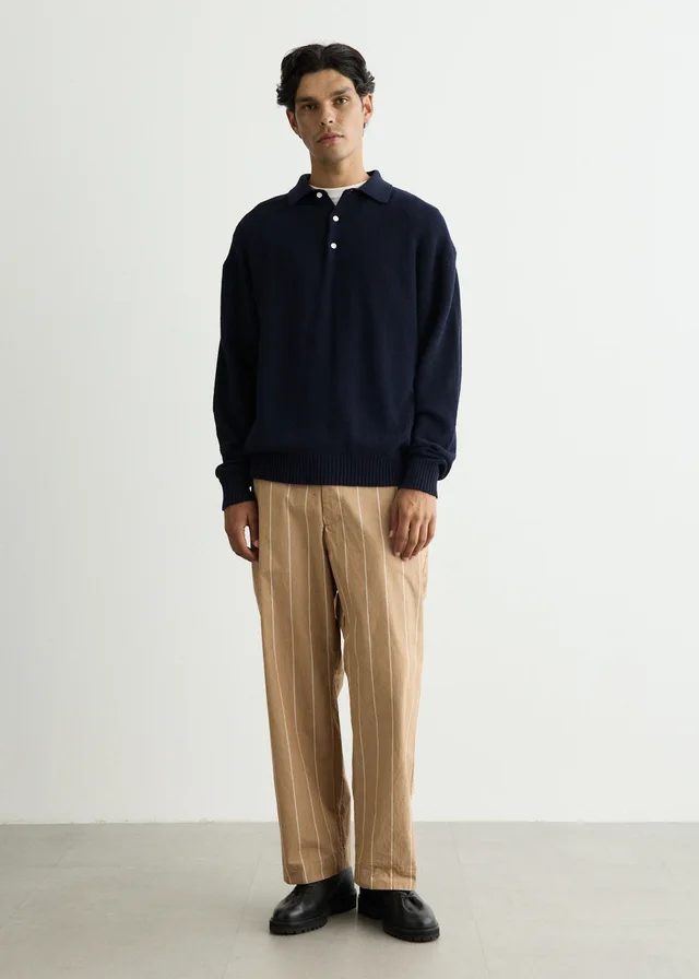 Beams Plus Pique Polo 7G in Blue from Incu, photo 1 of 1