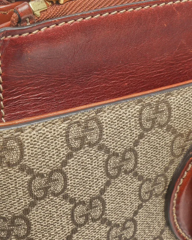 Gucci GG Supreme Linea Bag in Suede from A Retro Tale, photo 6 of 9