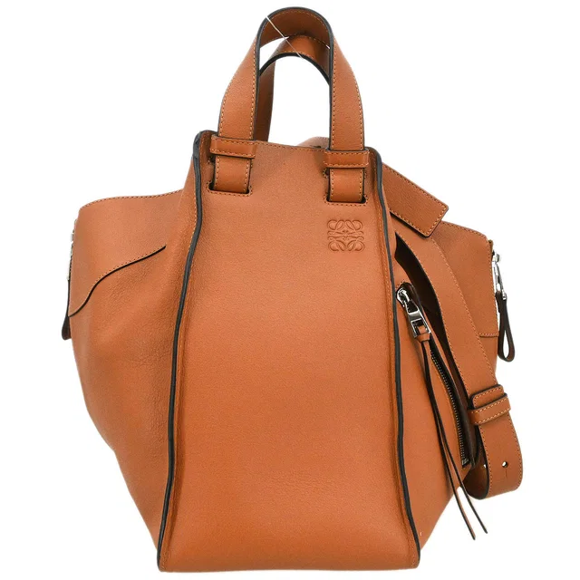 Loewe Brown Hammock 2way Shoulder Tote Handbag in Brown Calfskin from AMORE Vintage Tokyo