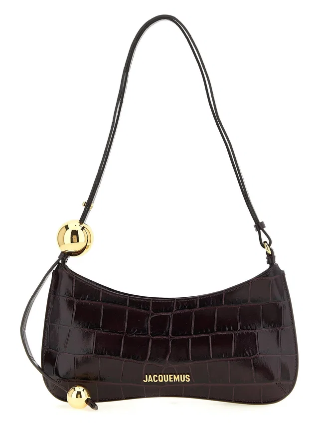 Jacquemus Shoulder Bag — Black in Black Calfskin from HEWI