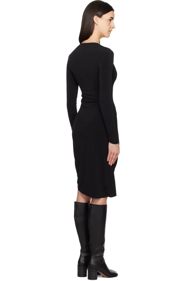 Coperni Black Suspended Midi Dress, photo 3 of 4 from SSENSE