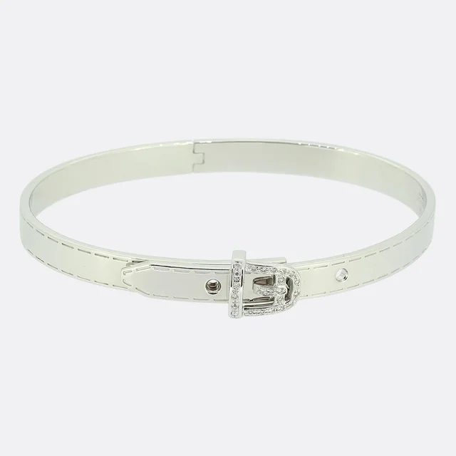 Gucci Diamond Buckle Bangle from The Vintage Jeweller