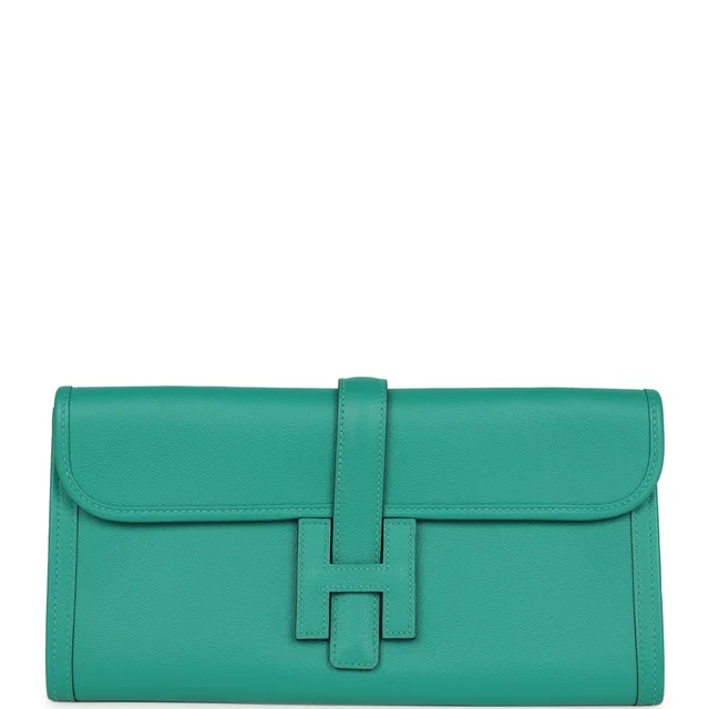 Hermès Jige Elan 29 Vert Vertigo Evercolor in Green Swift leather from Madison Avenue Couture