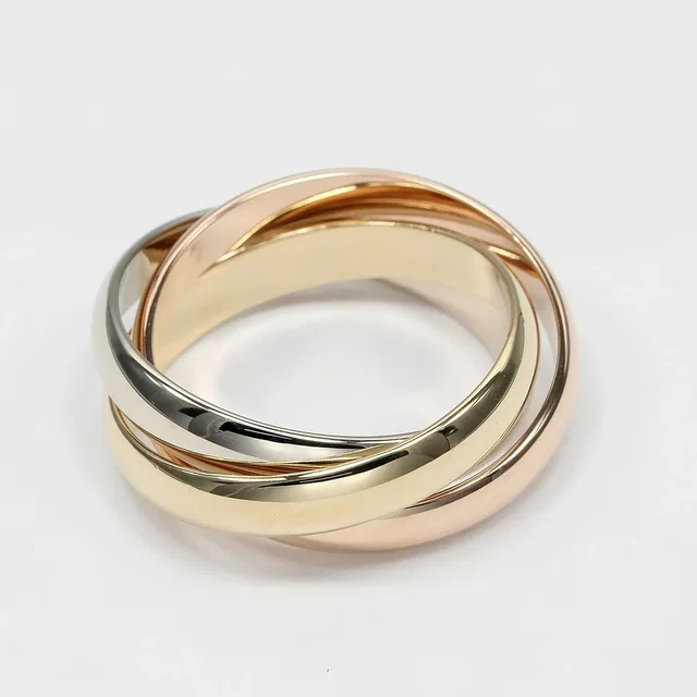 Cartier Trinity 18k Tricolor Gold Yellow_gold Jewelry in Yellow from HEWI