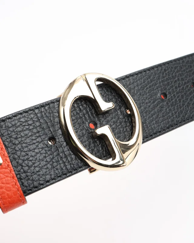 Gucci GG Reversible Belt, size 85 in Denim from A Retro Tale, photo 3 of 5