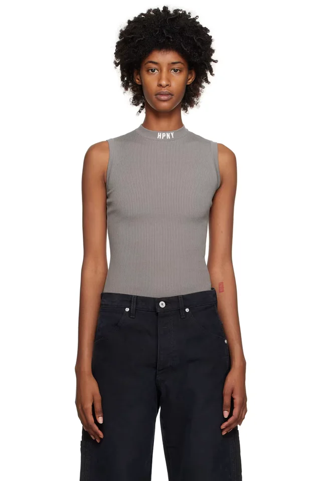 Gray 'HPNY' Bodysuit, image 1 of 1 from SSENSE