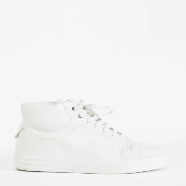 Chanel 17P White Sneakers - Size 39 in White from Labellov