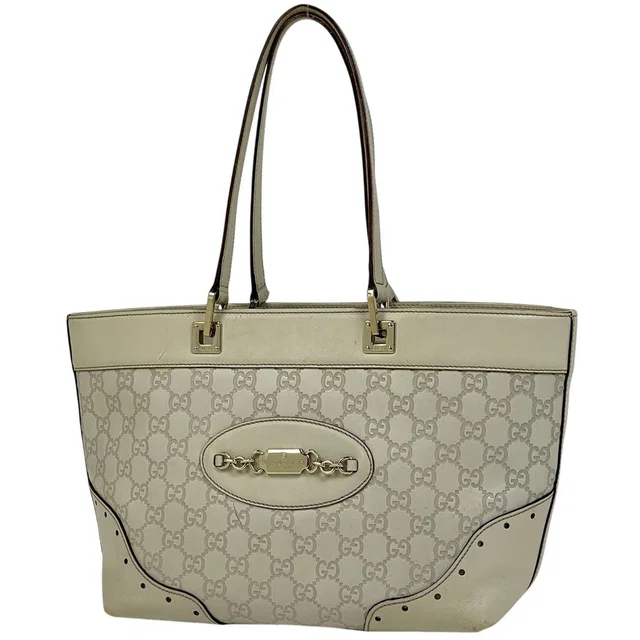 Gucci Guccissima Tote Bag Shi Marais The White in White from The Reluxe