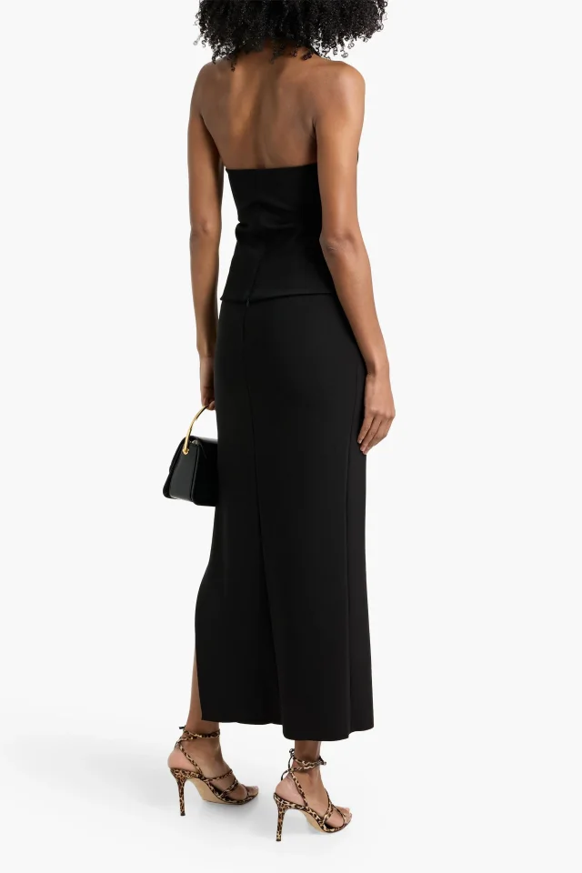 Esse Studios Stretch-Jersey Halterneck Top in Black, photo 3 of 4 from THE OUTNET