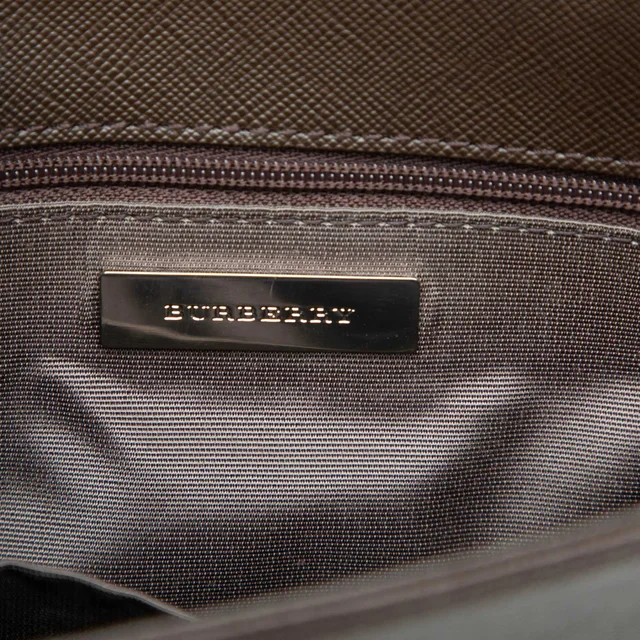 Beige Burberry House Check Canvas Crossbody in Beige Canvas from Designer Revival, photo 5 of 6