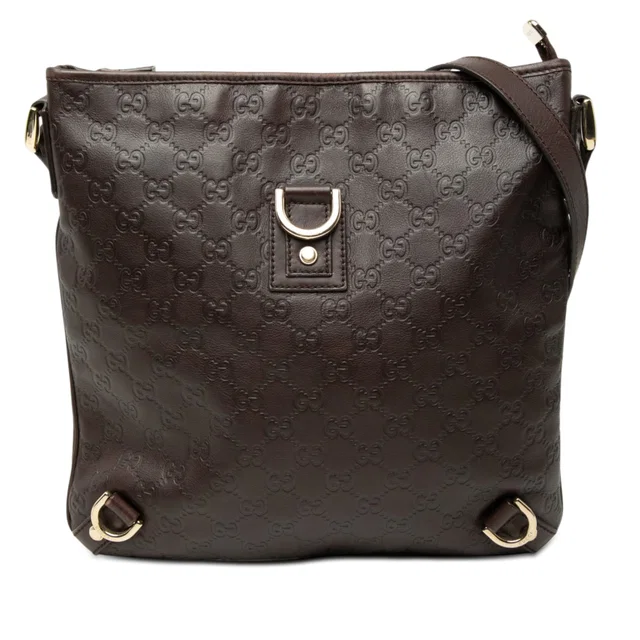 Brown Gucci Guccissima Abbey D Ring Crossbody in Brown Leather from Designer Revival, photo 1 of 1
