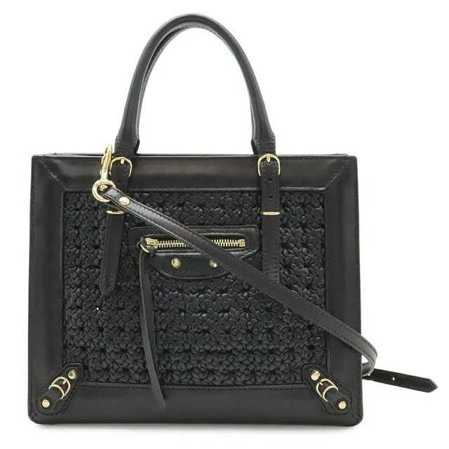 Balenciaga Papier Mini Leather 2way Bag in Leather from LuxUness
