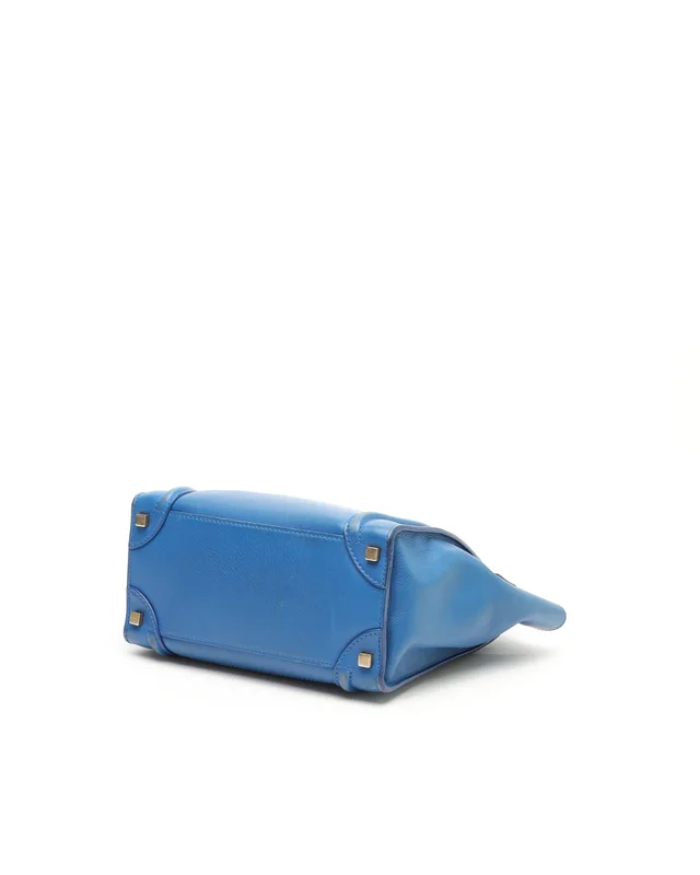 Celine Luggage Micro Bag in Leather from A Retro Tale, photo 4 of 11