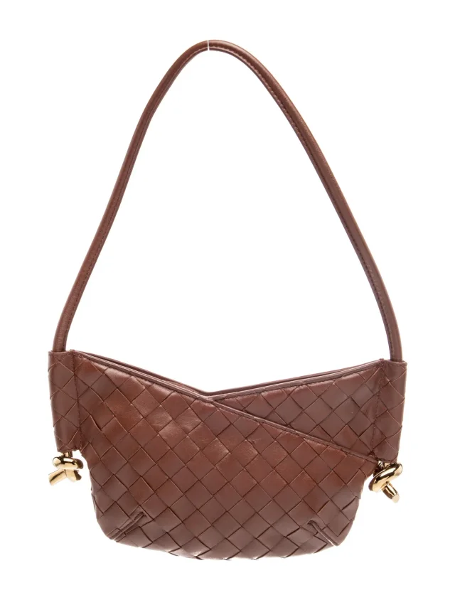 Bottega Veneta Intrecciato Solstice Mini in brown|red Woven leather from The RealReal