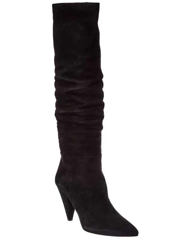 Prada Logo 90 Suede Knee Boot, image 1 of 1 from Gilt