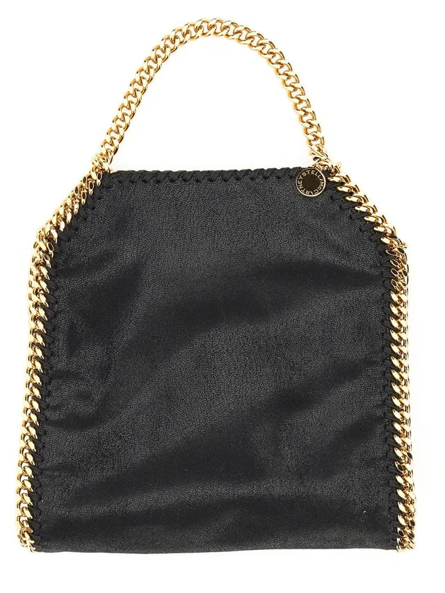 Stella McCartney Falabella Mini Shoulder Bag — Black in Black Leather from HEWI