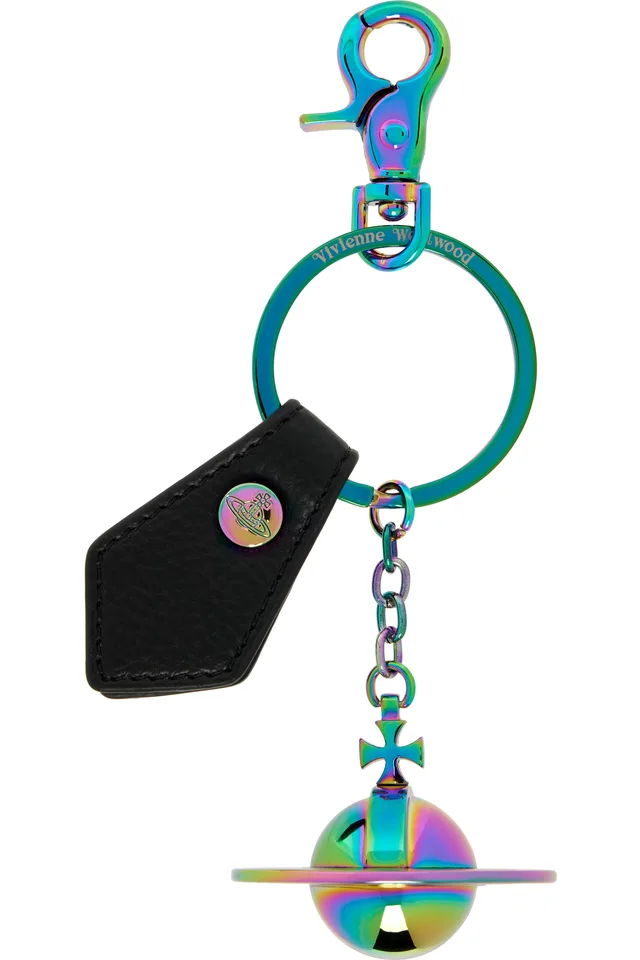 Vivienne Westwood Black 3D Orb Keychain, image 1 of 1 from SSENSE