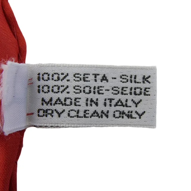 Chanel Chain Pattern Scarf, Red in Red Silk from VINTAGE QOO TOKYO, photo 7 of 10