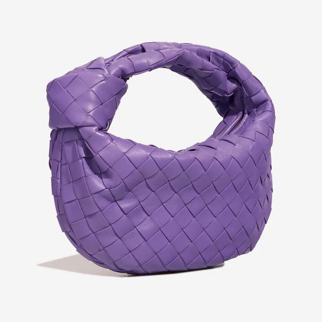 Bottega Veneta Jodie Mini Lamb Purple in Violet Lambskin from SACLÀB, photo 5 of 9