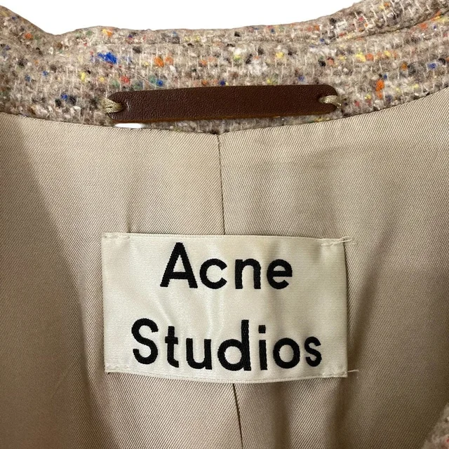 Acne Studios TESSA TRASH LT Silk Blend Tweed Coat in Tweed from LuxUness, photo 2 of 2