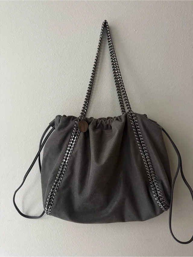 Stella McCartney Shaggy Deer Falabella Drawstring Large Tote in gray|silver from Poshmark