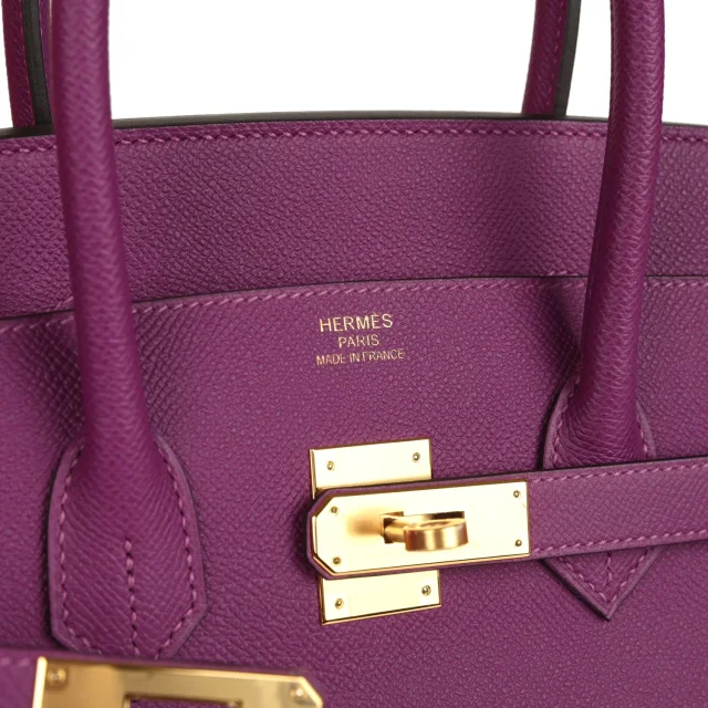Hermès Birkin 35 Anemone Epsom Gold Hardware in Epsom leather from Madison Avenue Couture, photo 7 of 9