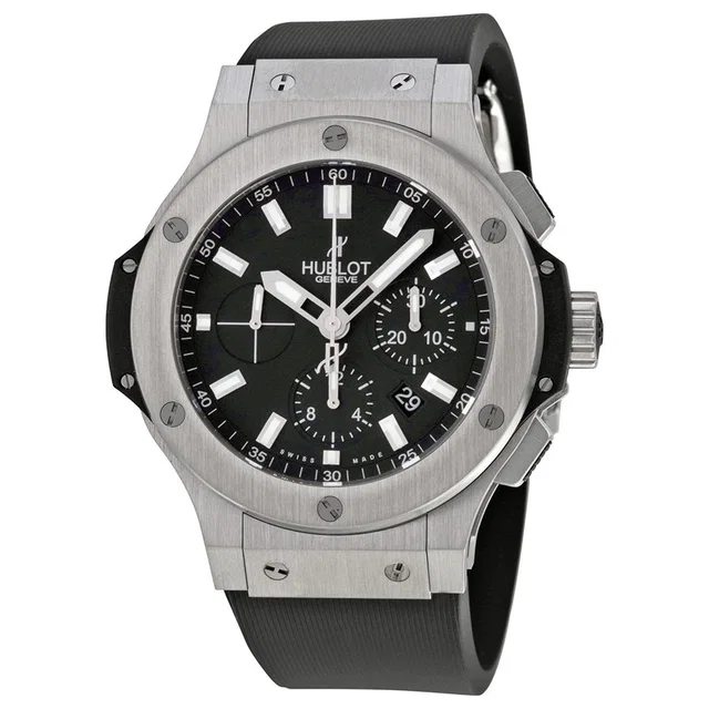 Hublot Big Bang Chronograph Black Dial Mens Watch 301.SX.1170.RX in silver|black|gray from Jomashop.com