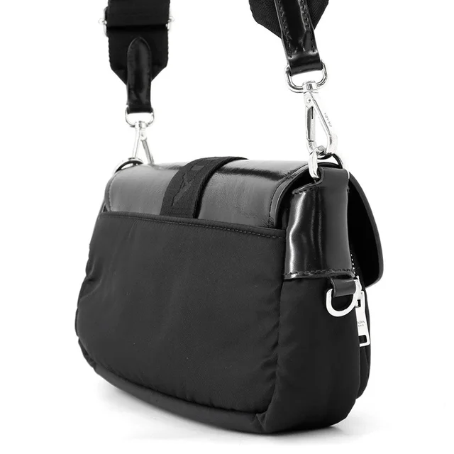 Prada Shoulder Bag Black1BD295 Nylon BrushedLeather in Nylon from GALLERY RARE, photo 2 of 2