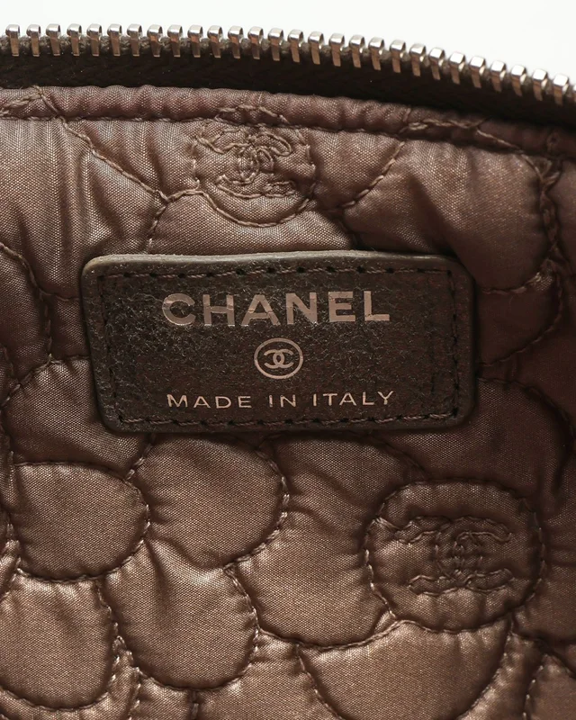 Chanel Coco Mark Camellia Pouch in Leather from A Retro Tale, photo 5 of 6