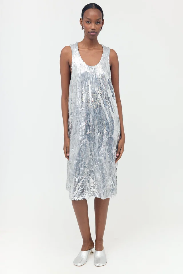 Comme des Garçons BLACK SS 2024 Sequin Dress in Black from VSP Consignment