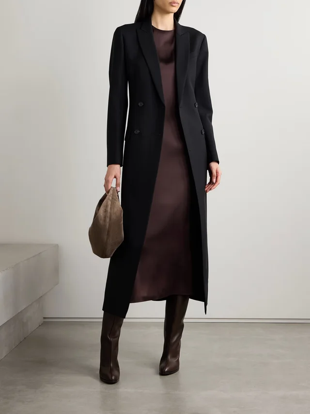 VERONICA DE PIANTE Alessia washed silk midi dress in Purple, photo 2 of 2 from NET-A-PORTER (Canada)