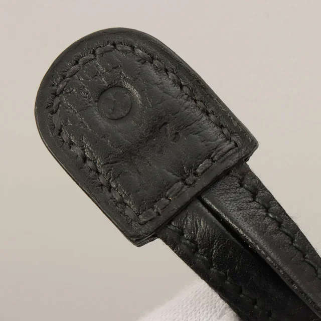Hermès 1994 Airport 45 Black/Natural in Black from VINTAGE QOO TOKYO, photo 7 of 16