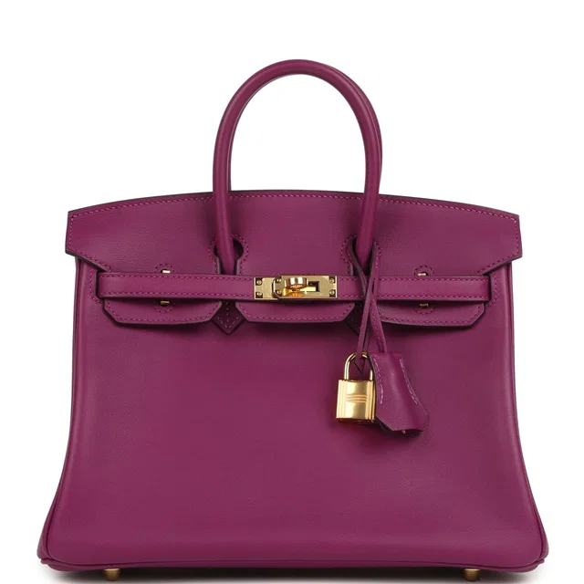 Hermès Birkin 25 Anemone Swift Gold Hardware in Swift leather from Madison Avenue Couture