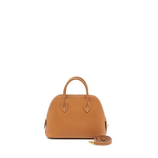 Hermès Bolide 1923 25 epsom gold GHW stamp B in Gold Epsom leather from EMIER