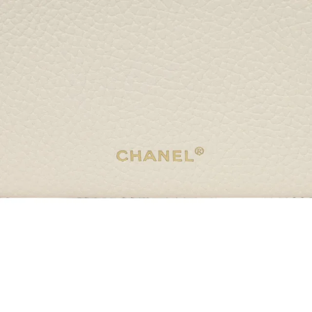 Chanel "Supple" Top Handle Long Vanity Case in White Grained Calfskin from Madison Avenue Couture, photo 9 of 10