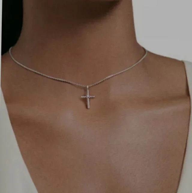 David Yurman 14k & Diamond Cable Cross Chain Necklace And 925 in silver|gold|gray from Poshmark