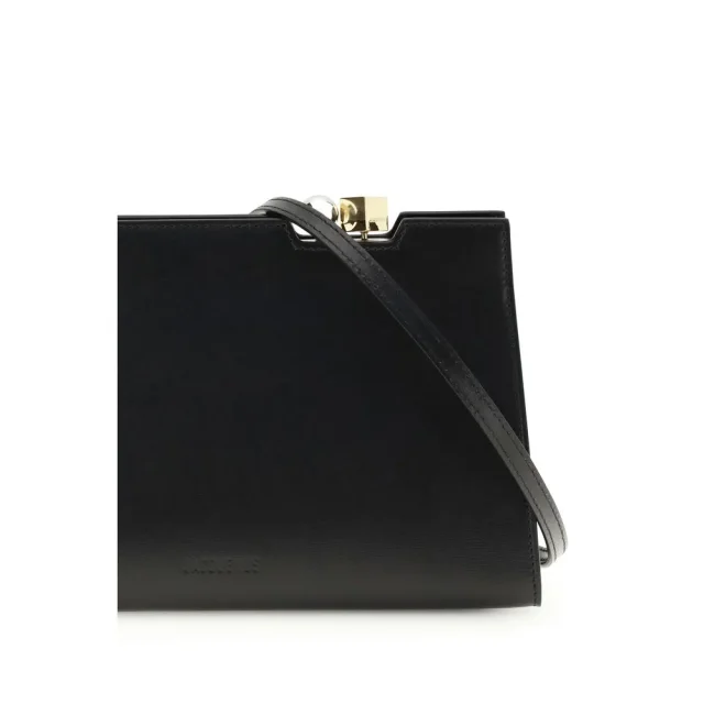 Jacquemus Black Calf Leather Bos Taurus Shoulder Bag in Black Calfskin from HEWI, photo 4 of 4