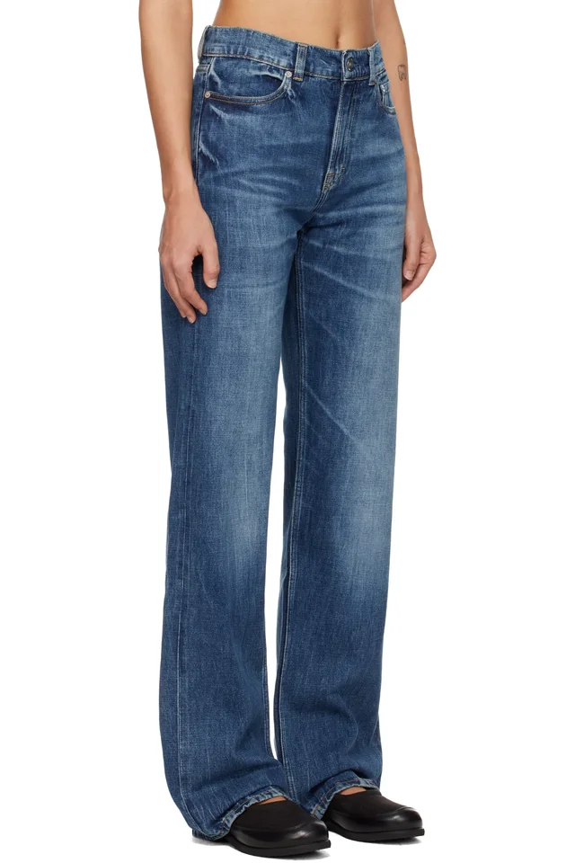 OUR LEGACY Indigo Wata Cut Jeans, photo 2 of 4 from SSENSE