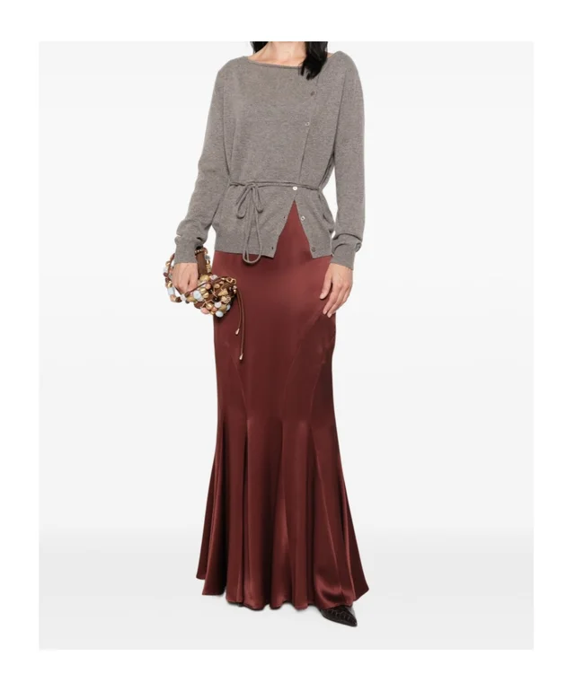 Max Mara Pleated Satin Maxi Skirt, photo 2 of 5 from SENSER