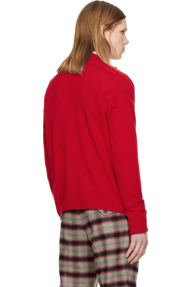 Vivienne Westwood Red Alex Round Neck Sweater, photo 3 of 4 from SSENSE