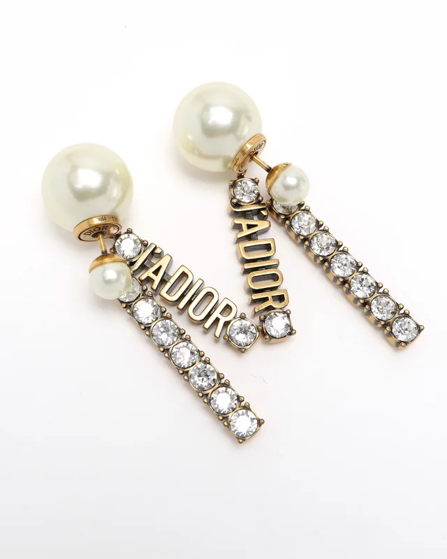 Dior Pearl J'Adior Tribales Earrings in Silk from A Retro Tale, photo 4 of 4