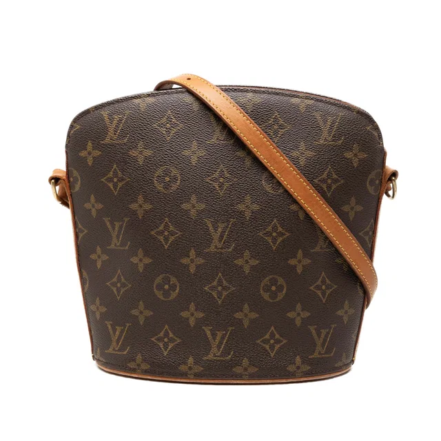 Brown Louis Vuitton Monogram Drouot Crossbody Bag in Brown Coated canvas from Designer Revival, photo 1 of 1
