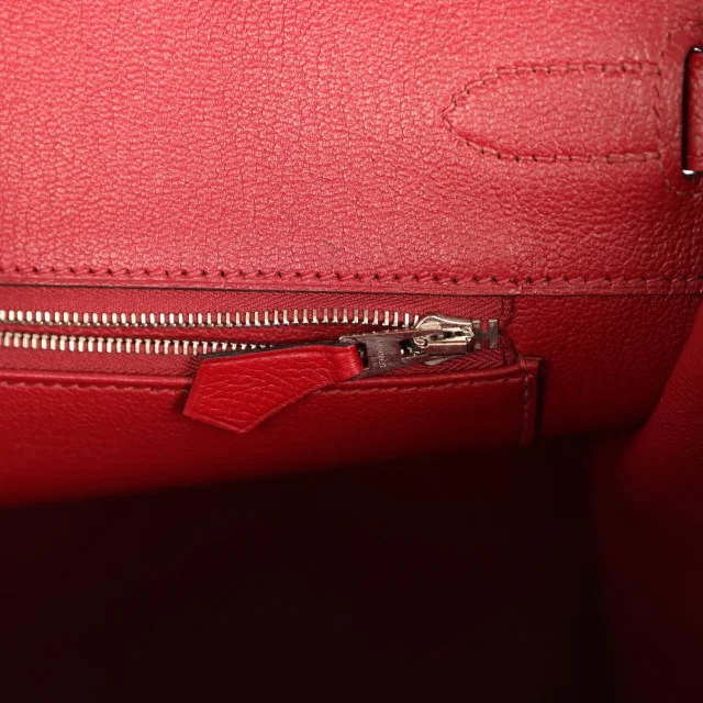 Hermès Birkin 35 Rouge Grenat Epsom Palladium Hardware in Red Epsom leather from Madison Avenue Couture, photo 9 of 9